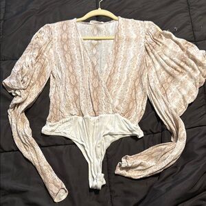 Snake Print Bodysuit